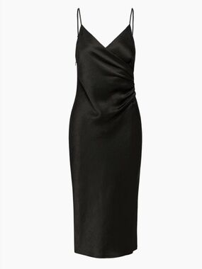 Aritzia Wilfred black midi dress